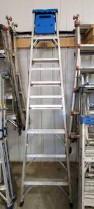 lot 10600 image: Werner 8ft Ladder Model 368