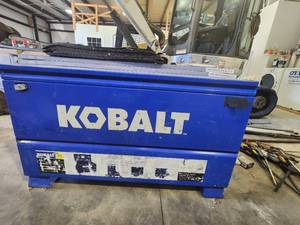 lot 10627 image: Kobalt 48 x 28 Steel Jobsite Box Model KB48