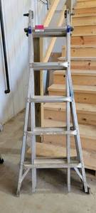 lot 10642 image: Werner 21ft Industrial Ladder Model MT1-22