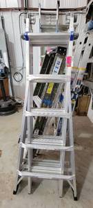 lot 10644 image: 21ft Werner Industrial Extension Ladder Model MT1-22B