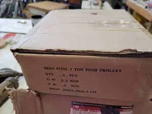 lot 10669 image: Haul master 1 ton push trolley