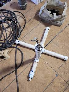 lot 10691 image: Homemade sprinkler with hose