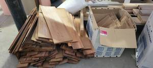 lot 10648 image: Teal Cedar Red Cedar Shingles - 70 Shingles