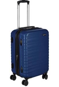 lot 4424 image: Amazon Basics 21-Inch Hardside Spinner, Navy Blue Retails $75