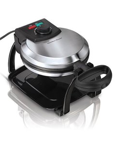 lot 4441 image: Hamilton Beach - Belgian Style Flip Waffle Maker - BLACK