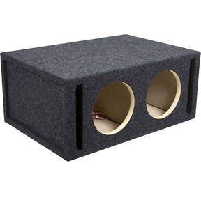 lot 4458 image: Bbox E8DV Pro-Series 8 Dual Vented-Divided Subwoofer Enclosure. Retails $101
