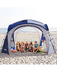 lot 4467 image: UNP Easy Beach Tent 12 X 12ft Pop Up Canopy UPF50 Tent with Side Wall,