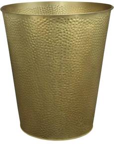 lot 4472 image: Wastebasket for Bedroom, Bathroom, Trash Can 6 Liters, Gold, Stainless Steel