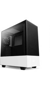 lot 4479 image: NZXT H510 Flow - CA-H52FW-01 - Compact ATX Mid-Tower PC Gaming Case - WhiteBlack & EVGA Supernova.