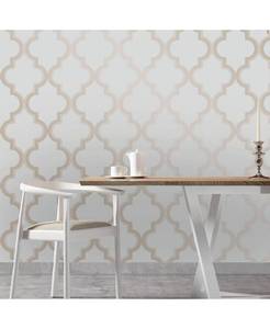 lot 4488 image: 2-Tempaper Marrakesh Peel and Stick Wallpaper