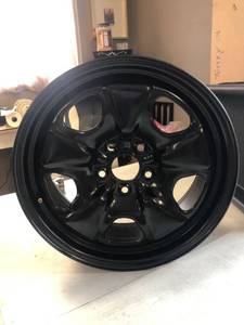 lot 4497 image: Steel Rim, New Aftermarket Wheel, 18X7.5, Black finish