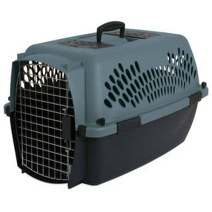 lot 4508 image: Aspen Pet Pet Porter Dog Kennel 24inch Length 15 to 20lbs Gray and Black