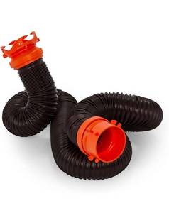 lot 4557 image: Camco RhinoFLEX 10-foot RV Sewer Hose Extension Kit with Swivel Fitting, Frustration Free-Packaging (39774)