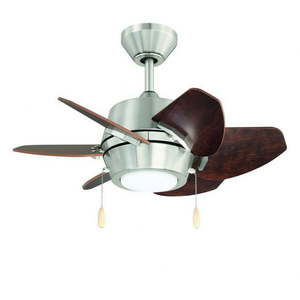 lot 4566 image: Litex - Gaskin - 6 Blade Ceiling Fan with Light Kit-14.25 Inches Tall and 52