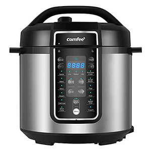lot 4582 image: COMFEE 6 Quart Pressure Cooker 12-in-1 One Touch Kick-Start Multi-Functional Programmable Slow Cooker Rice Cooker Steamer Saute pan Egg Cooker Warmer and More
