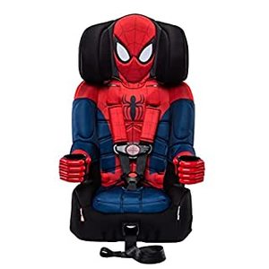 lot 4587 image: KidsEmbrace 2-in-1 Harness Booster Car Seat, Marvel Spider-Man Retails $150