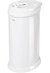 lot 4616 image: Ubbi Steel Odor Locking, No Special Bag Required Money Saving, Awards-Winning, Modern Design, Registry Must-Have Diaper Pail, White