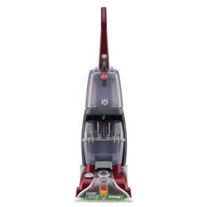 lot 4620 image: Hoover - Power Scrub Deluxe Corded Carpet Upright Deep Cleaner - Red