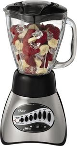 lot 33632 image: Oster - Oster� Classic Series 16-Speed Blender - Brushed Nickel w Skirt - Glass Jar - NEW UPDATED LOOK - Nickle