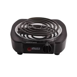 lot 33689 image: IMUSA Electric Single Black Burner with Temperature Knob