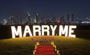 lot 33650 image: light up letters marry me