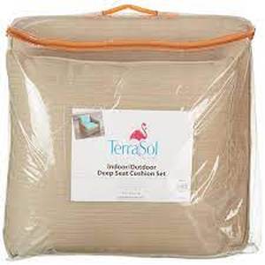 lot 33694 image: terrasol cushion set tan