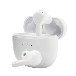 lot 4795 image: onn. Groove Bluetooth True Wireless Headphones with Charging Case White 100024715