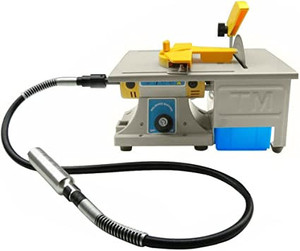 lot 4824 image: Dzhot51 110V 350W TM-3 mini table saw gems jewelry polisher buffer bench lathe