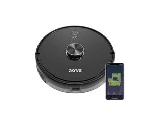 lot 4832 image: Rove Pro L3510 Lidar- WiFi Connected Robot Vacuum with Precise Laser Guidance, Real Time Gyroscope Navigation, Anti-Fall & Anti Crash, App & Voice was sealed opened to inspect.