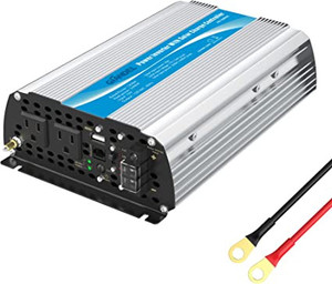 lot 4857 image: Giandel 1200W power inverter 12V DC to 110 120 AC with 20 amp solar charge controller USB RV trucker