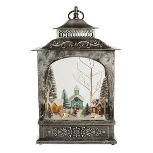 lot 1874 image: Kurt Adler 15 Battery-Operated Led Musical Christmas Village Lantern