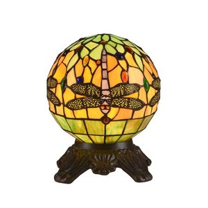 lot 3241 image: Tiffany Style Dragonfly 1-light Dark Bronze Table Lamp- Retail$108.99