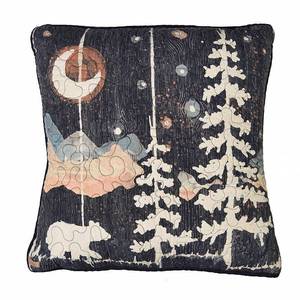 lot 3771 image: Donna Sharp Moonlit Bear Square Decorative Pillow