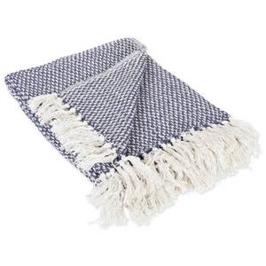 lot 12249 image: DII Woven Decorative Throw 50 x60 100% Cotton Black