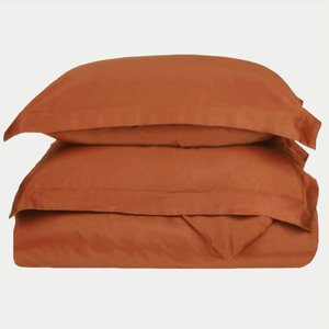 lot 12588 image: Superior Traditional Pumpkin Egyptian Cotton Duvet Set FullQueen Solid Print