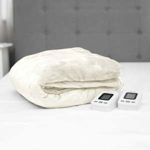 lot 3224 image: Closeout SensorPEDIC King Electric Blanket with Two Digital Controllers Bedding