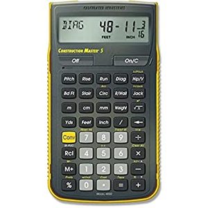 lot 3704 image: CALCULATED INDUSTRIES 4050 Construction Calculator 5 58 Lx3 In W