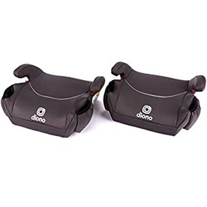 lot 3716 image: Diono Solana, No Latch, Pack of 2 Backless Booster Car Seats, Lightweight, Machine Washable Covers, Cup Holders, Charcoal Gray (B09D15DFNB)