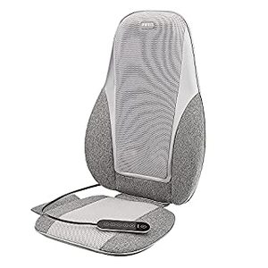 lot 7020 image: Homedics Shiatsu & Vibration Heated Massage Cushion, Grey