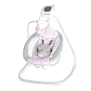 lot 12207 image: Ingenuity SimpleComfort Multi-Direction Compact Baby Swing with Vibrations - Cassidy