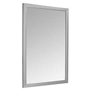 lot 12215 image: Basics Rectangular Wall Mirror 24 x 36 - Standard Trim, Nickel