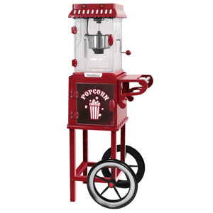 lot 12229 image: WestBend - 2.5-Ounce Popcorn Cart Popcorn Popper Machine - Red - Retail $139.99