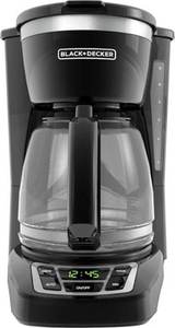 lot 12689 image: BlackDecker - 12-Cup Programmable Coffee Maker - Black