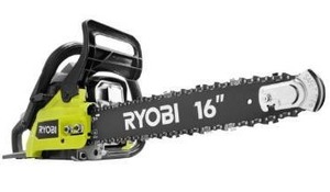 lot 7029 image: Ryobi 16 37CC CHAIN SAW WCASE (Used - Good Condition)