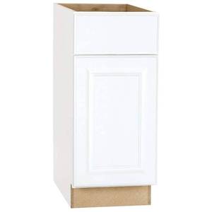 lot 12713 image: Hampton Bay Interline 2478248 15 x 24 in. hampton base cabinet, white