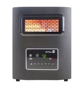 lot 12003 image: NTec 144SqFt Infrared Quartz Room Heater Black