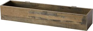 lot 7037 image: Yak About It Dorm Bedside Organizer Rustic, 31 W x 7