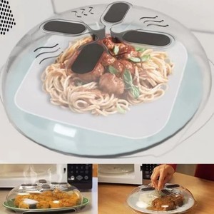 lot 7879 image: VicTsing Microwave Cover Anti-Sputtering Cover Food Splatter Guard with Steam Vents