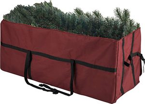 lot 7880 image: Elf Stor Heavy Duty Canvas Christmas Tree Storage Bag 7.5 Tree