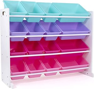 lot 1849 image: Large Toy Organizer, 16 Storage Bins